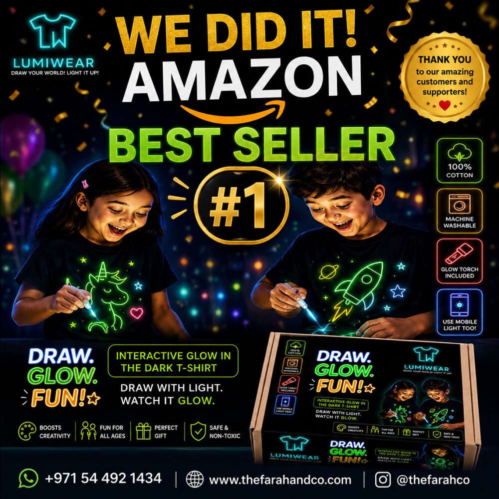 LumiWear Original Interactive Glow in the Dark T Shirt