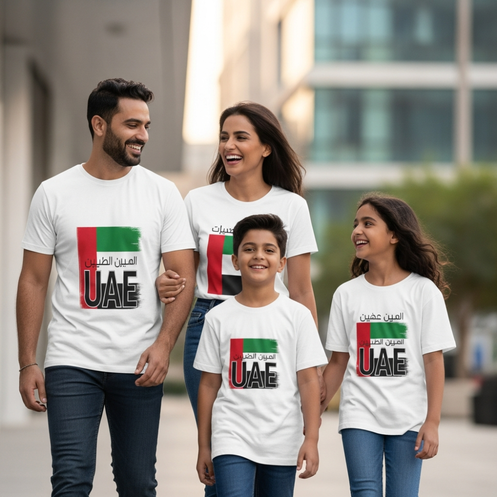 UAE Printed T-Shirt for Kids and Adults